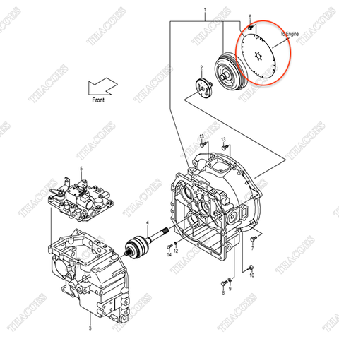 Đĩa thép biến mô 12N53-80311