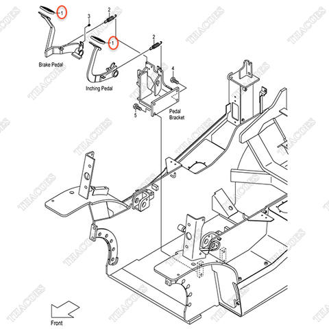 Cao su pedal 239A5-42301