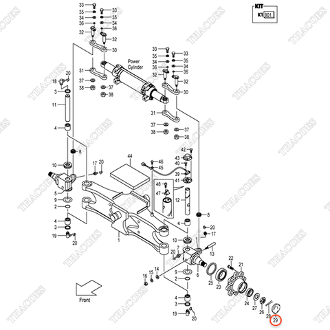 Nắp đậy moay ơ 214A4-32051