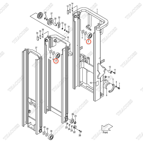 (VFHM2Y5) Vòng bi nâng 277P8-22051 (119mm)
