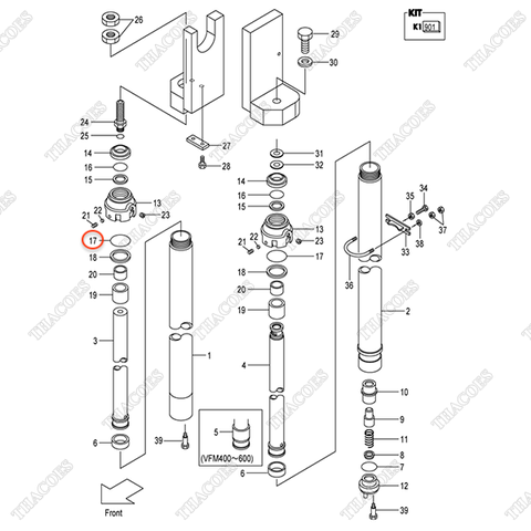 (K1 901) Oring 214J8-42581