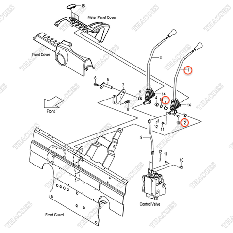 (2sv, 3sv, 4sv, 5sv) Cần nâng hạ 22N57-40011