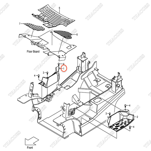Bậc bước phải 22N56-42901