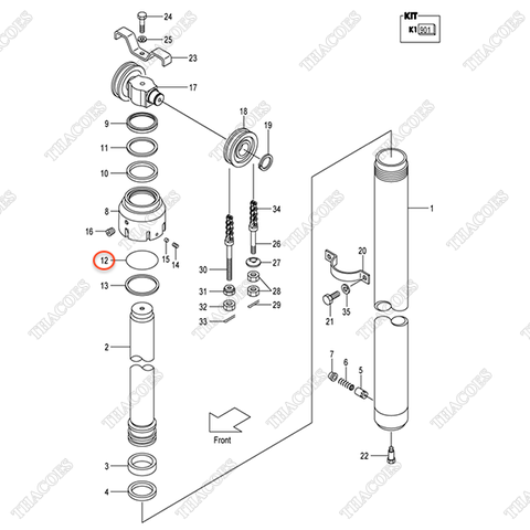 (K1 901) Oring 03350-01250