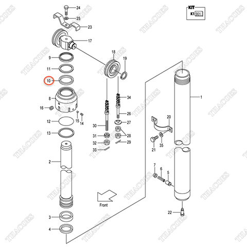 (K1 901) Phớt cổ 224T0-82511