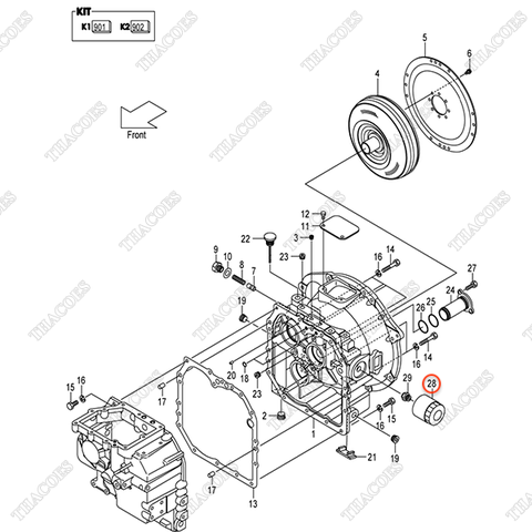 Lọc hộp số tinh 115G3-82241