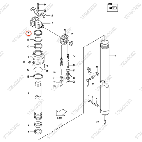 (K1 901) Phớt bụi 224T0-82531
