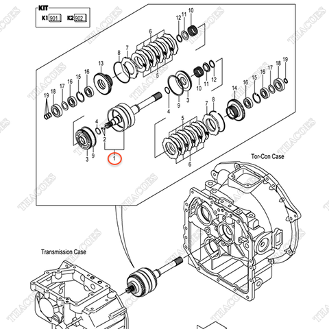 Trục ly hợp 12N53-82131