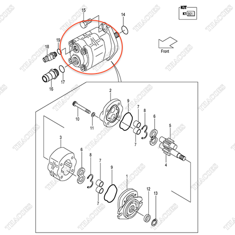 Bơm thuỷ lực 134A7-10301