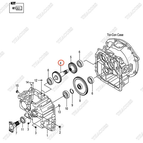 Trục số trung gian 12N53-82151