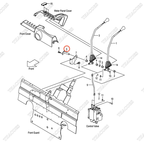 (2sv) trục cần điều khiển 23647-40041