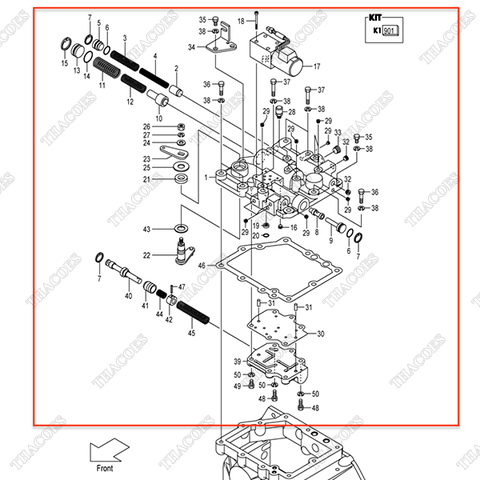 Cụm van chia dầu số 12N53-80341