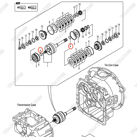 (K1 901) Vòng đệm oring 11243-82211 (2 cái)
