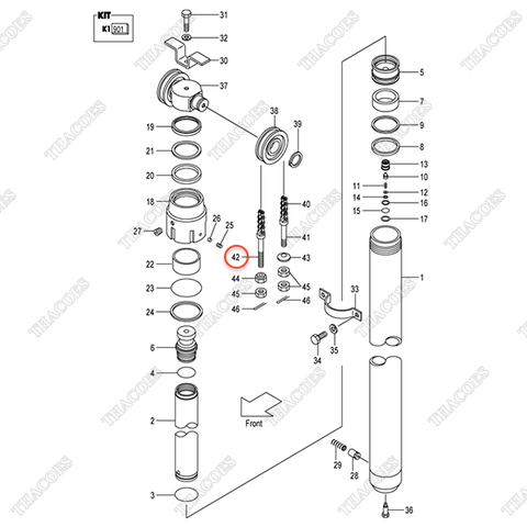 (Trước) Bulong xích 23918-42681
