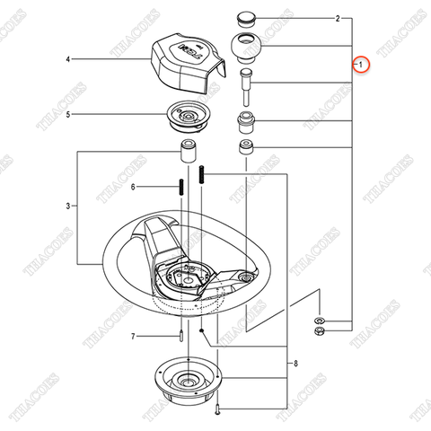Tay nắm bóng lái 216G4-12681