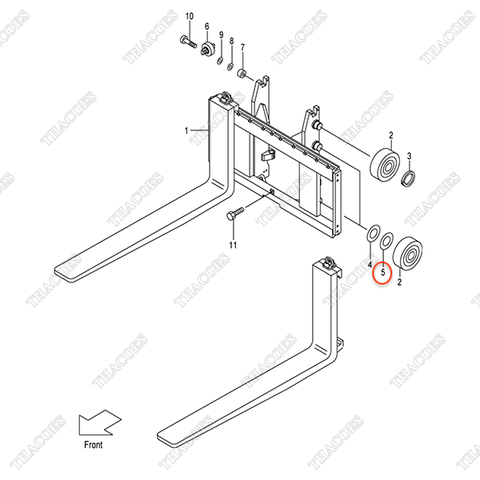 (VFM2N5) Căn đệm 277P8-22081 (1mm-ID35)
