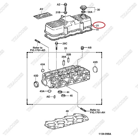 Nắp giàn cò 11201-UC010 (11201-78202-71)