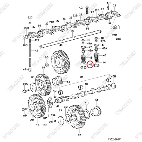 Xupap hút 13711-UC010 (13711-78200-71) (4c)