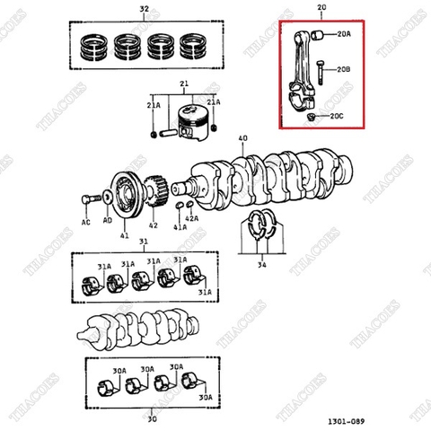 Tay biên 13201-UC010 (13201-78201-71)