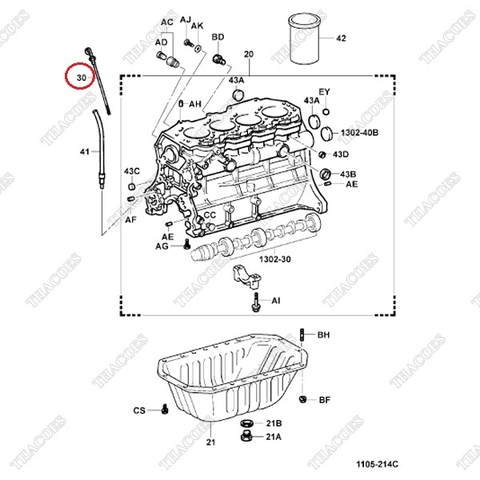 Que thăm dầu 15301-UC060 (15301-78210-71)