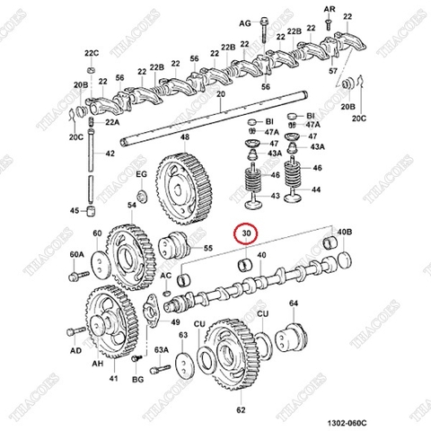 Bạc trục cam 11802-78202-71 (Std) (3c)