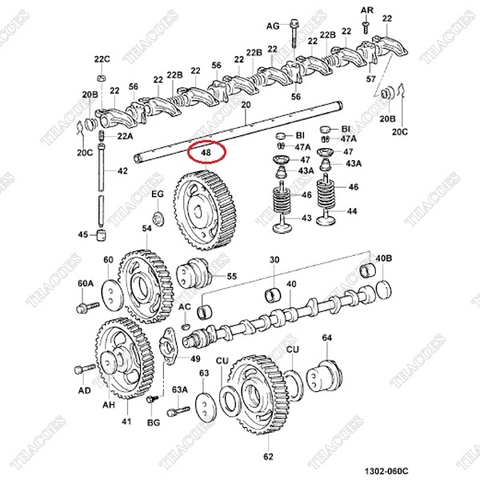 Bánh răng bơm cao áp 13613-UC020 (13613-78204-71)