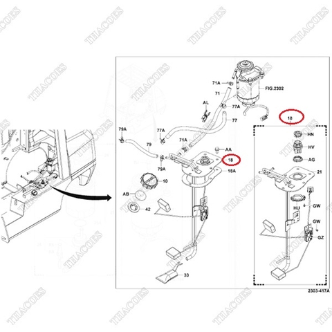 Cụm phao báo nhiên liệu 23410-26620-71