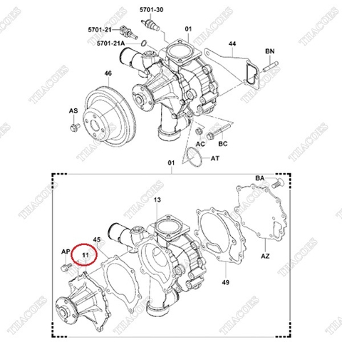 Bơm nước 16110-UCH10, 16110-78206-71, 16110-78703-71