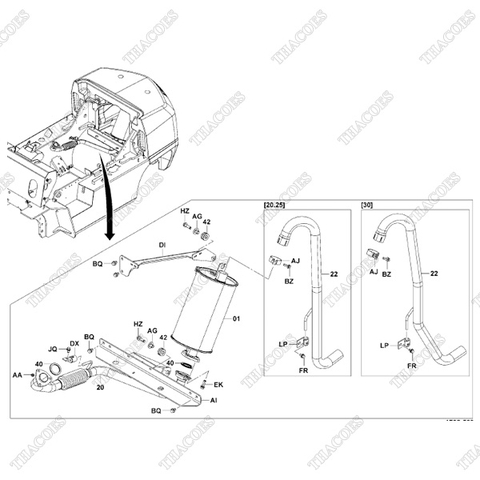 (01) Hộp tiêu âm 17510-26620-71, 17510-26750-71