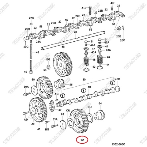 Bánh răng trung gian 2 13509-UC010 (13509-78204-71)