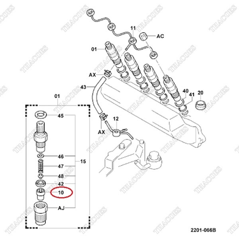 Đầu kim phun 23620-76001-71