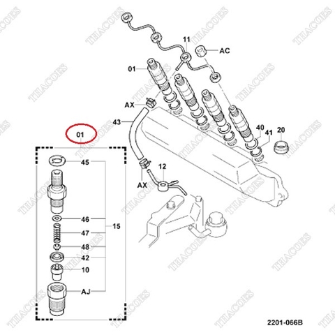 Kim phun nhiên liệu 23600-UD020, 23600-78C00-71
