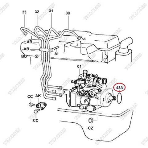 Vòng đệm oring 80301-76001-71