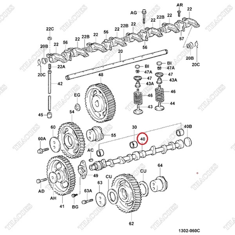 Trục cam 13511-UC010 (13511-78201-71)