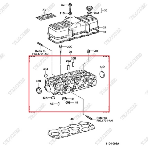 Mặt máy 11101-UC020 (11101-78202-71)
