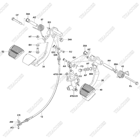 (57) Lò xo chân côn 47129-26600-71