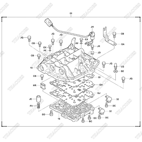 (GH) Tấm thép mặt van số 32755-26611-71