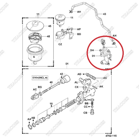 (01) Xi lanh tổng phanh 47210-23321-71