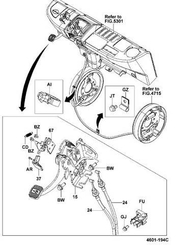 (67) Cụm nhả phanh đỗ 46105-26610-71