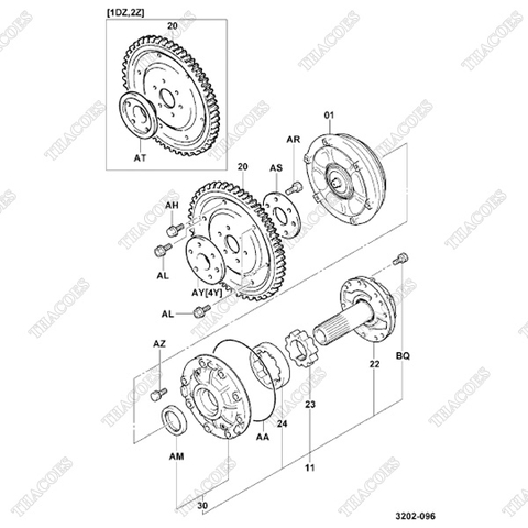 (11) Bơm dầu hộp số 32560-23330-71