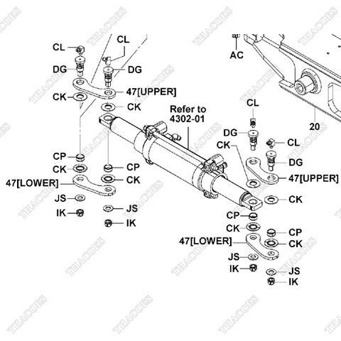 (47) Thanh giằng lái dưới 43752-23442-71 (2c)