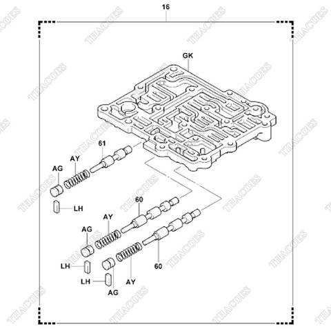 (60) Trục van điều khiển số 32761-23330-71