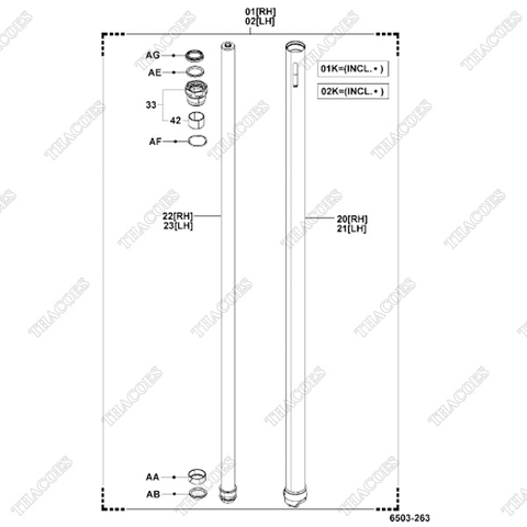 (AG) Phớt bụi 75417-33630-71 (Kit 01K)