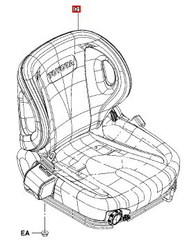 (01) Ghế lái xe nâng 53730-26705-71
