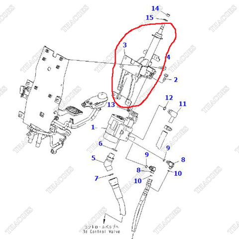 Cột lái 3EB-34-63110