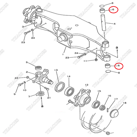 (Kit K8) Vòng bi kim 3EB-24-32440 (4c)