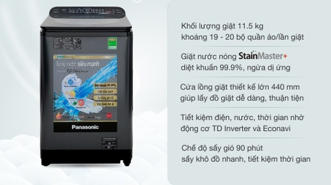 Máy giặt Panasonic 11.5kg Inverter NA-FD11VR1BV
