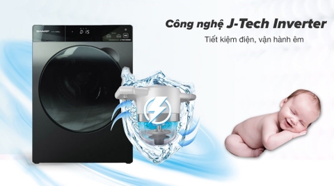 Máy giặt Sharp 12.5kg Inverter ES-FK1252SV-G