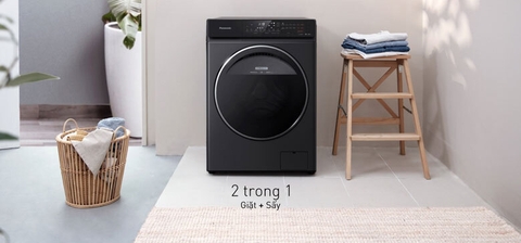 Máy giặt sấy Panasonic giặt 9kg sấy 6kg Inverter NA-S96FR1BVT