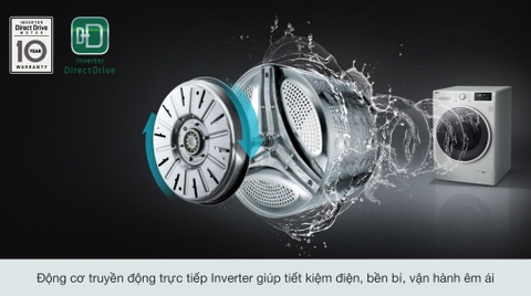 Máy giặt LG 12kg Inverter FV1412S3BA